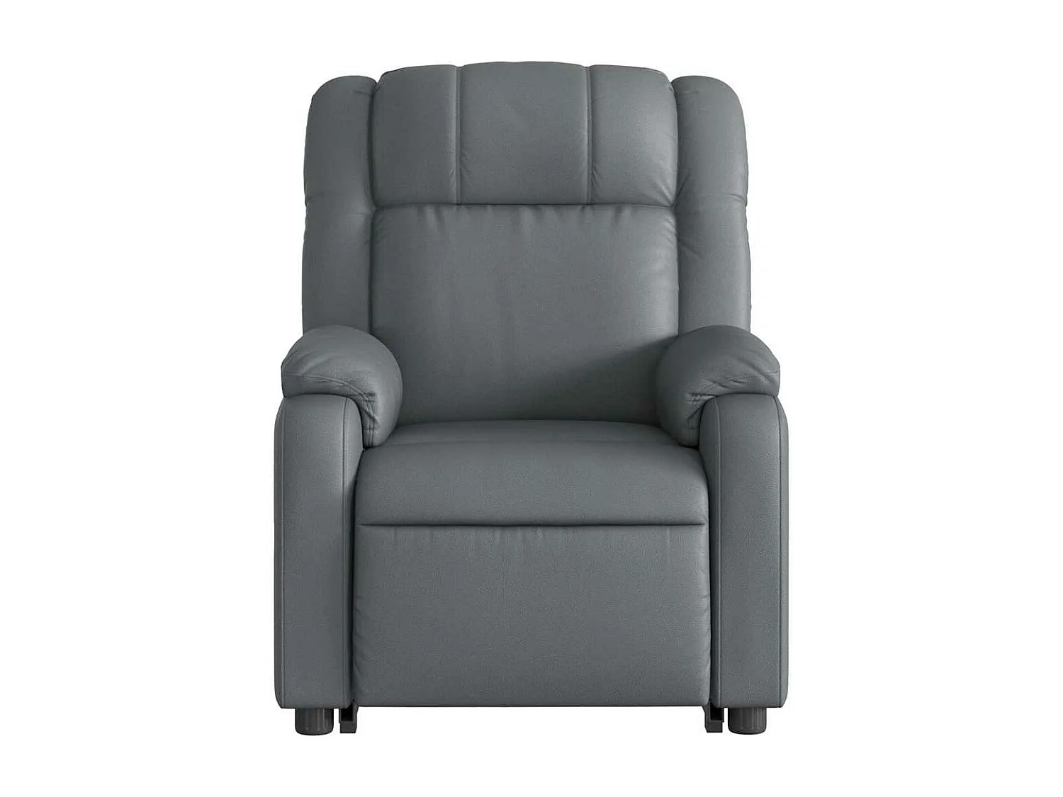 Fauteuil inclinable massant Gris Similicuir