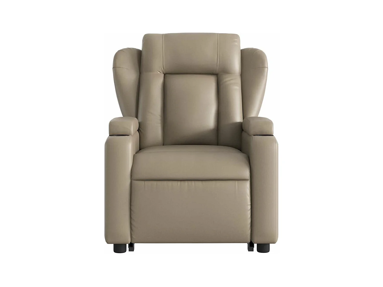 Fauteuil inclinable massant électrique cappuccino similicuir