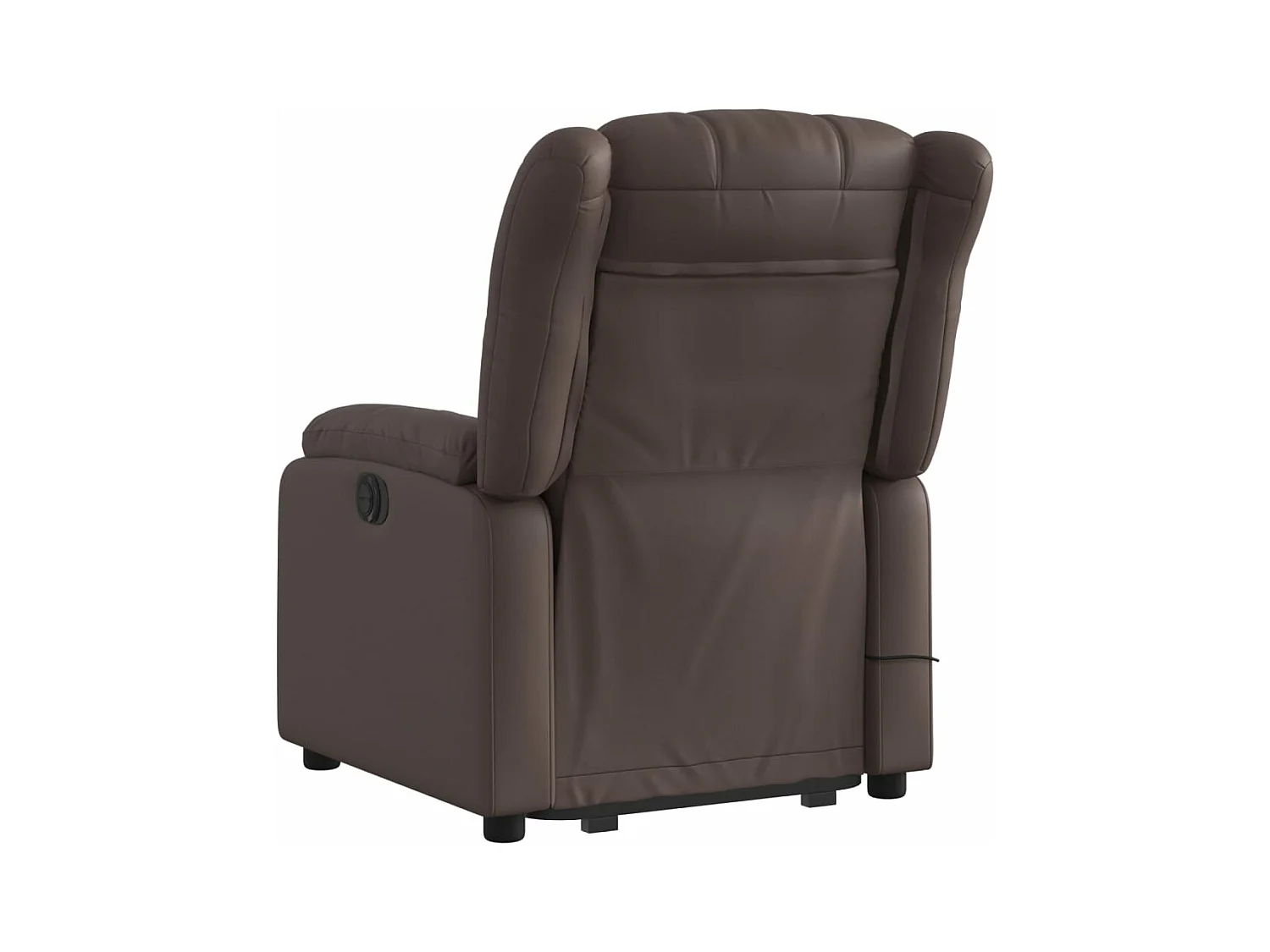 Fauteuil inclinable massant électrique marron similicuir