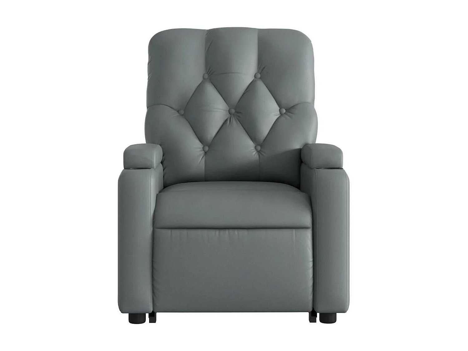Fauteuil inclinable massant Gris Similicuir