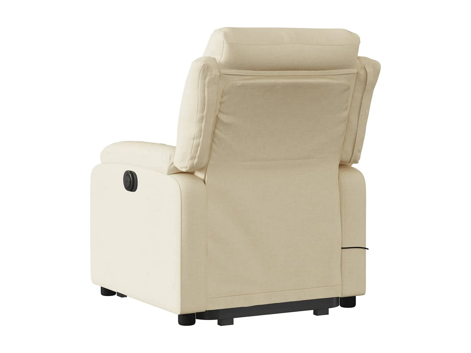 Fauteuil inclinable massant Crème Tissu