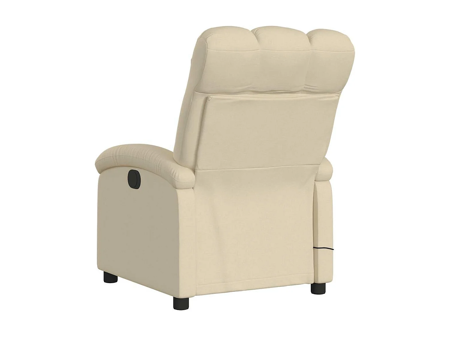 Fauteuil massant inclinable Crème Tissu