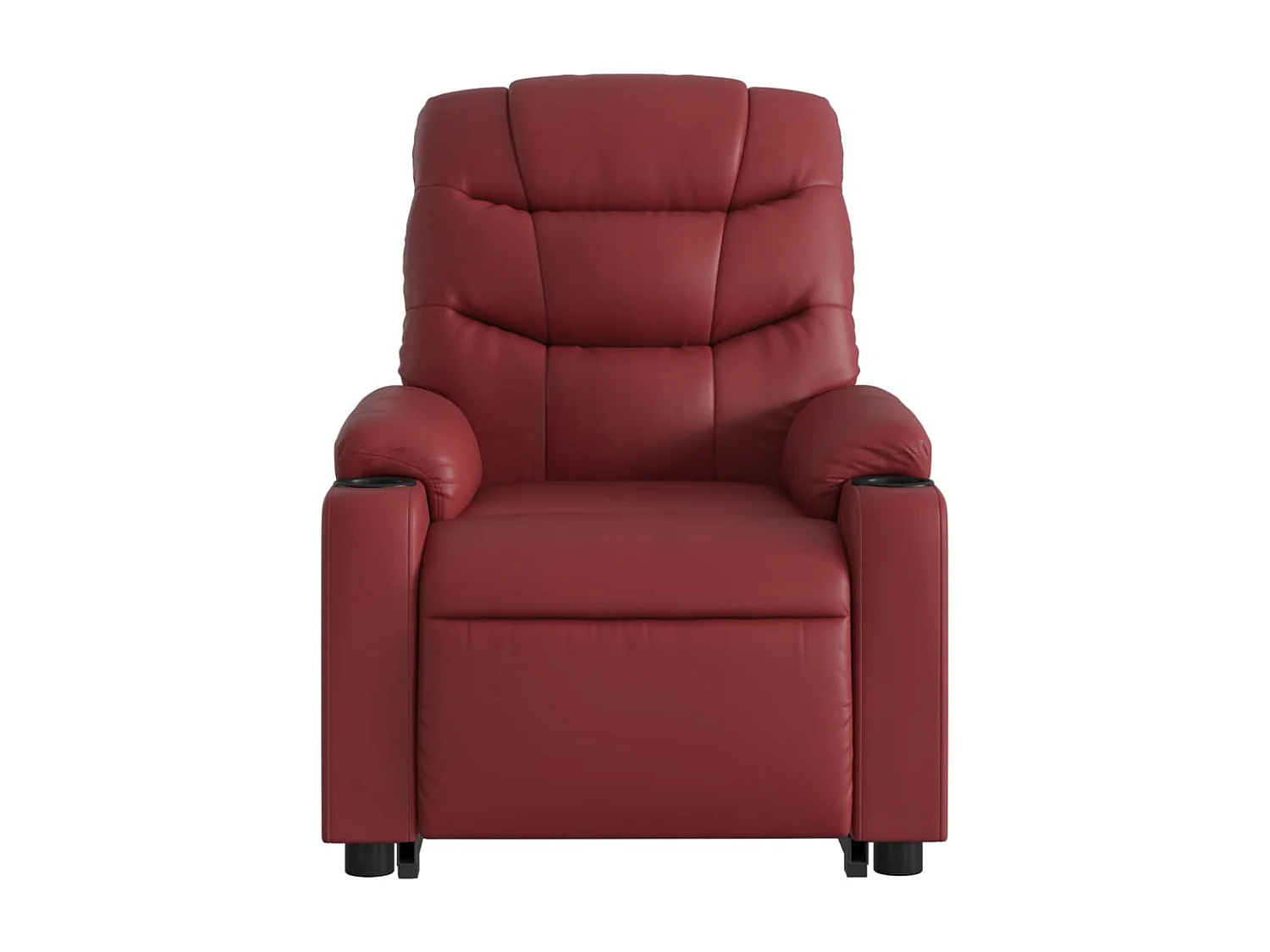 Fauteuil inclinable massant électrique rouge bordeaux