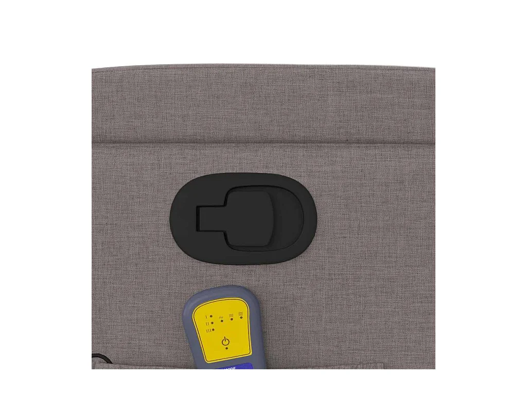 Fauteuil massant inclinable Taupe Tissu