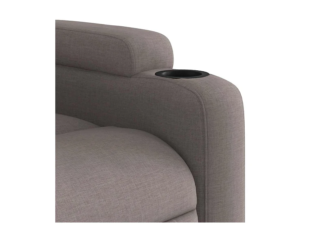 Fauteuil massant inclinable Taupe Tissu