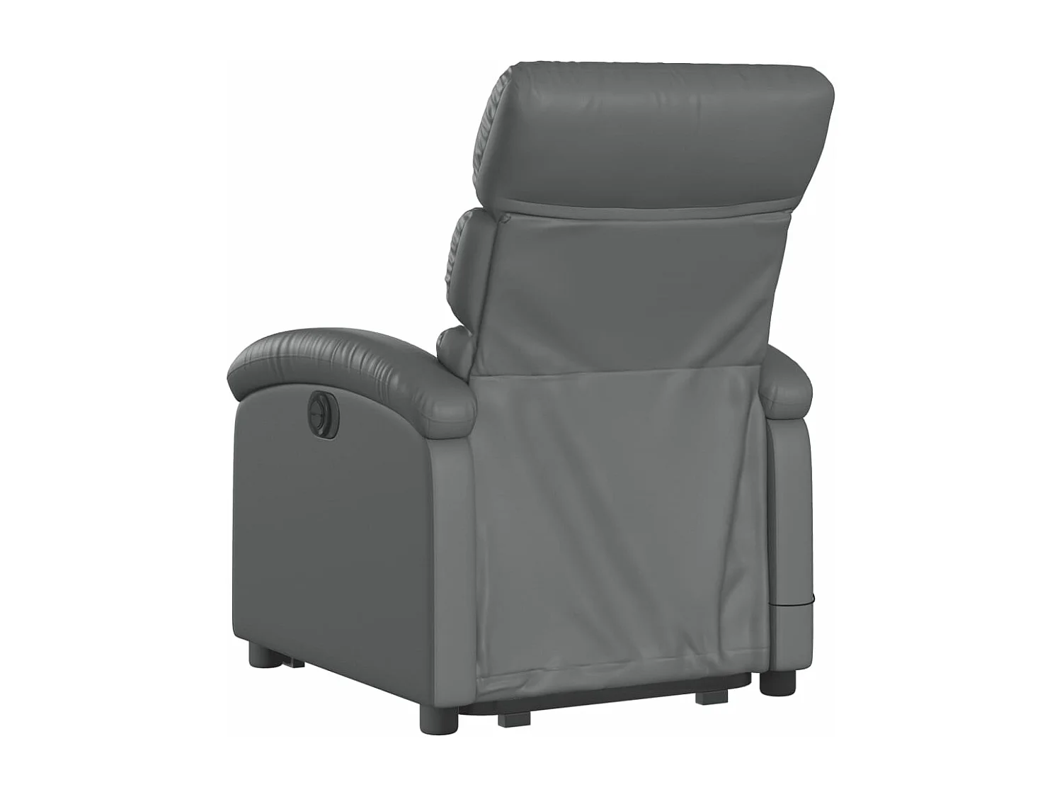 Fauteuil inclinable massant électrique gris similicuir