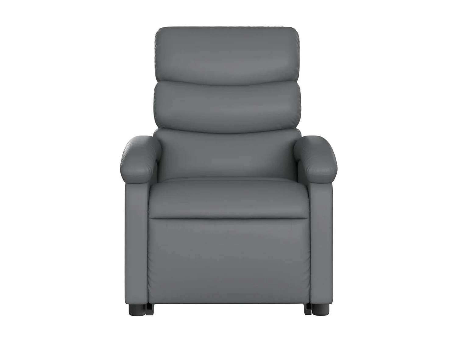 Fauteuil inclinable massant électrique gris similicuir