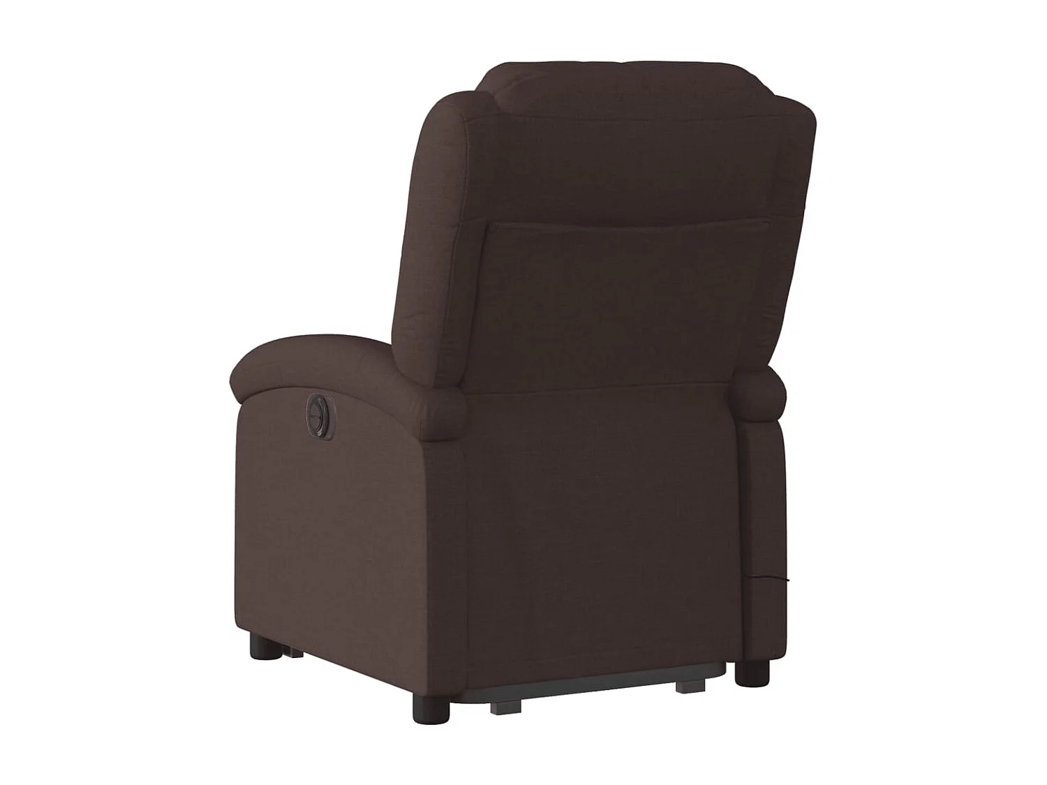 Fauteuil inclinable massant Marron foncé Tissu