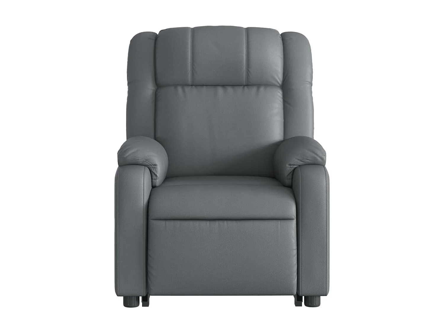 Fauteuil inclinable massant électrique gris similicuir