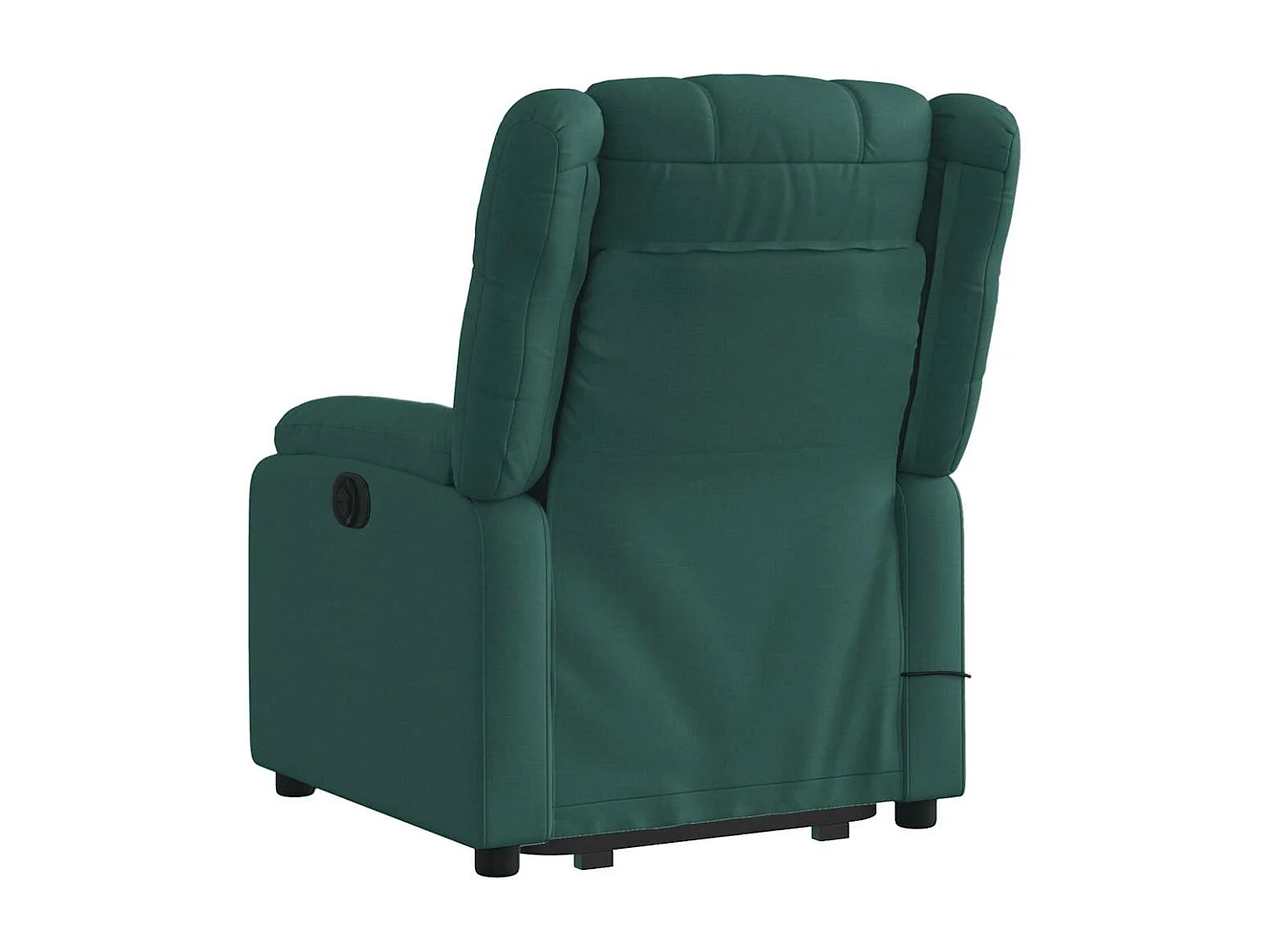 Fauteuil inclinable massant Vert foncé Tissu