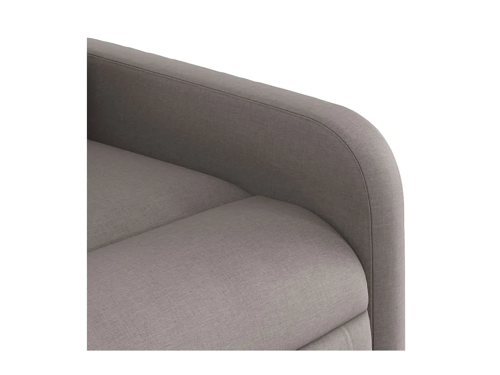 Fauteuil inclinable massant Taupe Tissu