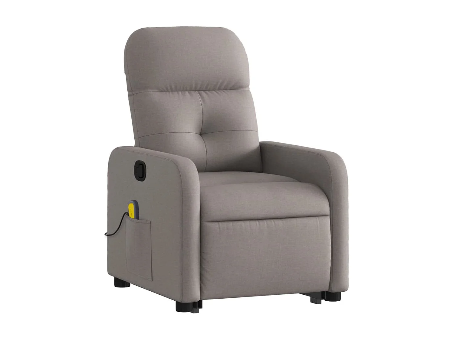 Fauteuil inclinable massant Taupe Tissu