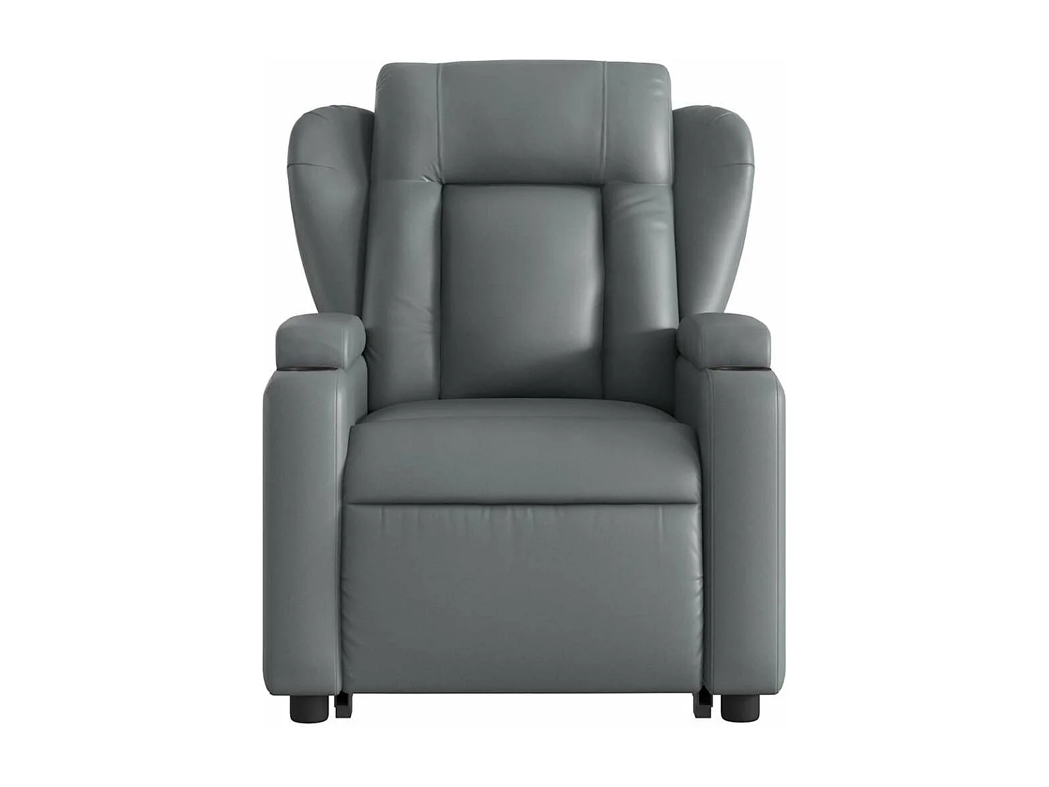 Fauteuil inclinable massant Gris Similicuir