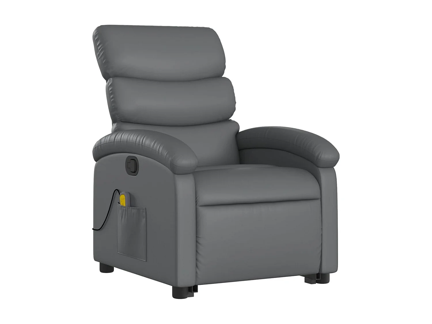 Fauteuil inclinable massant Gris Similicuir