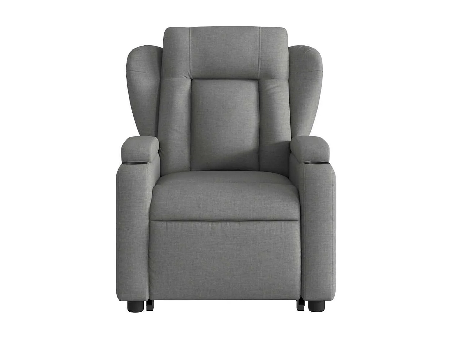 Fauteuil massant inclinable Gris foncé Tissu
