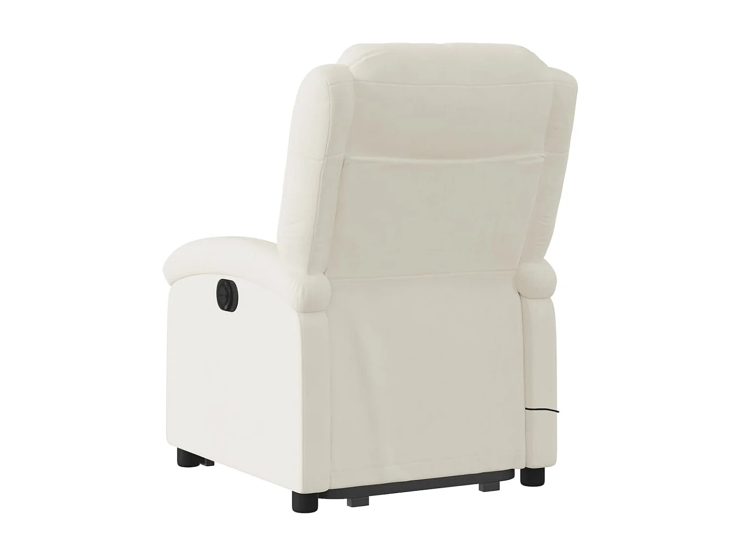 Fauteuil inclinable massant électrique crème velours