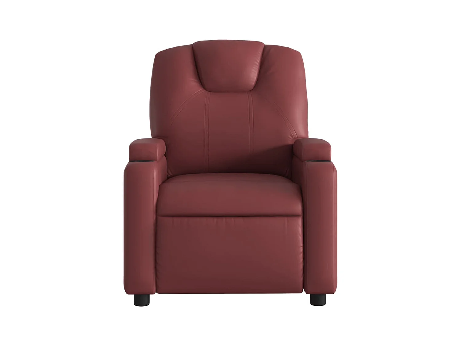 Fauteuil massant inclinable Rouge bordeaux Similicuir