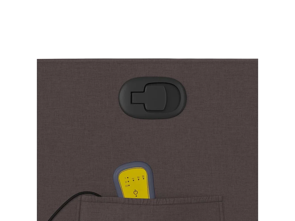 Fauteuil massant inclinable Marron foncé Tissu