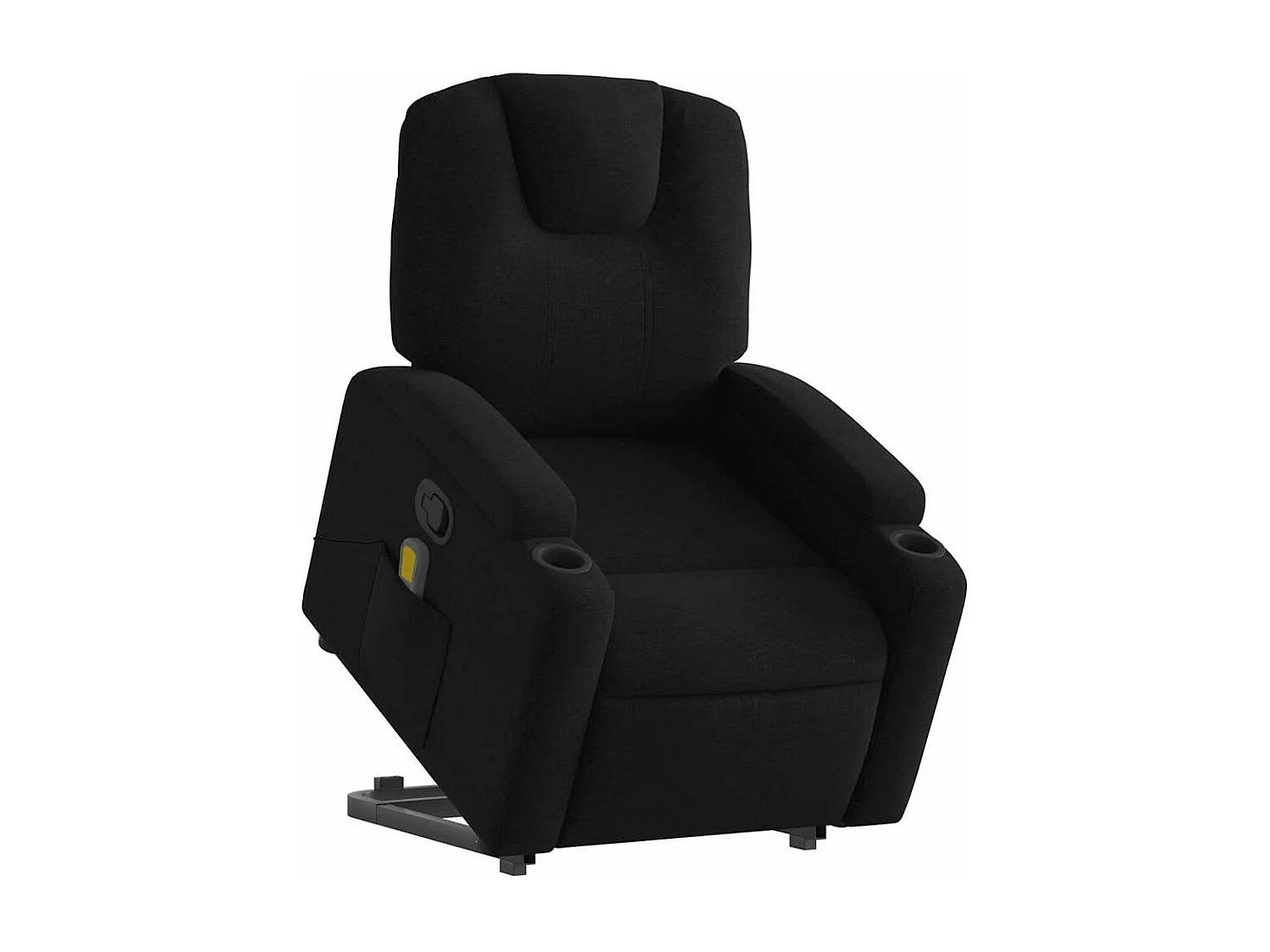 Sillón reclinable de masaje elevable tela negro