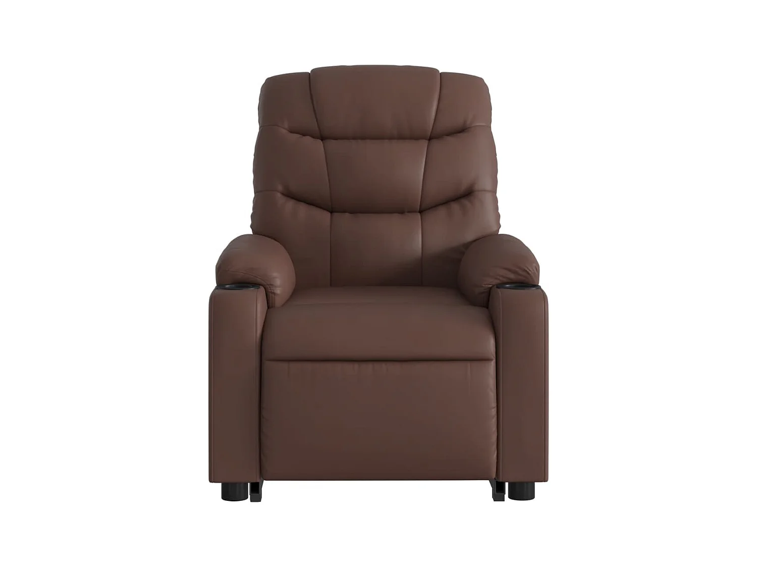 Fauteuil inclinable massant Marron Similicuir