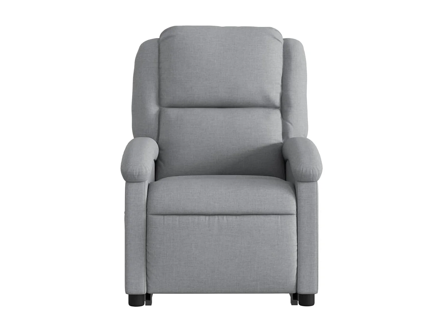 Fauteuil inclinable massant électrique Gris clair Tissu