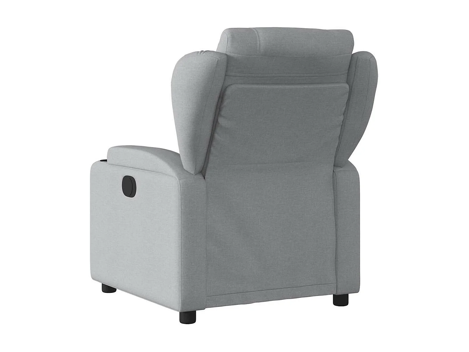 Sillón reclinable de masaje eléctrico tela gris claro