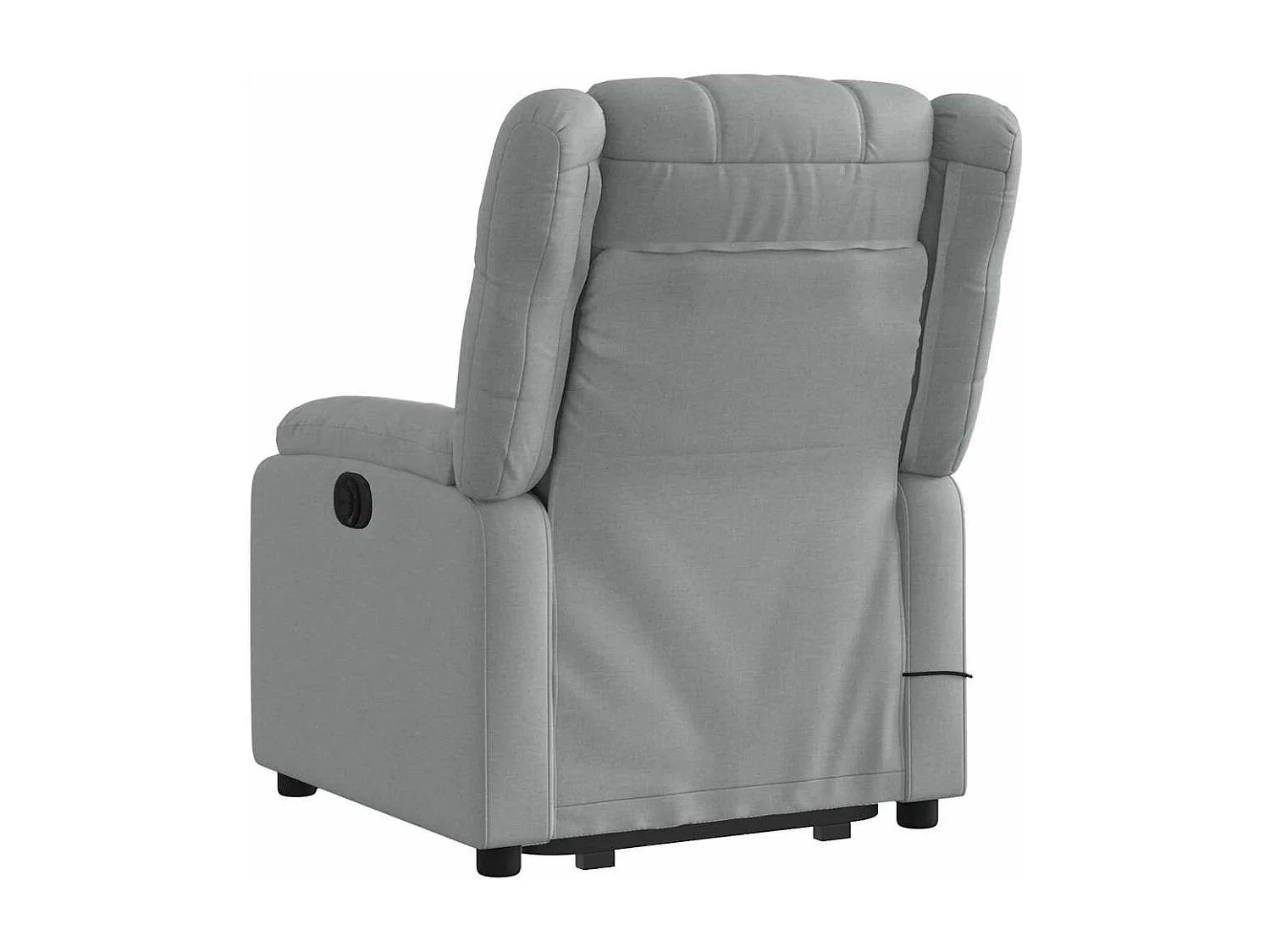Fauteuil massant inclinable Gris clair Tissu