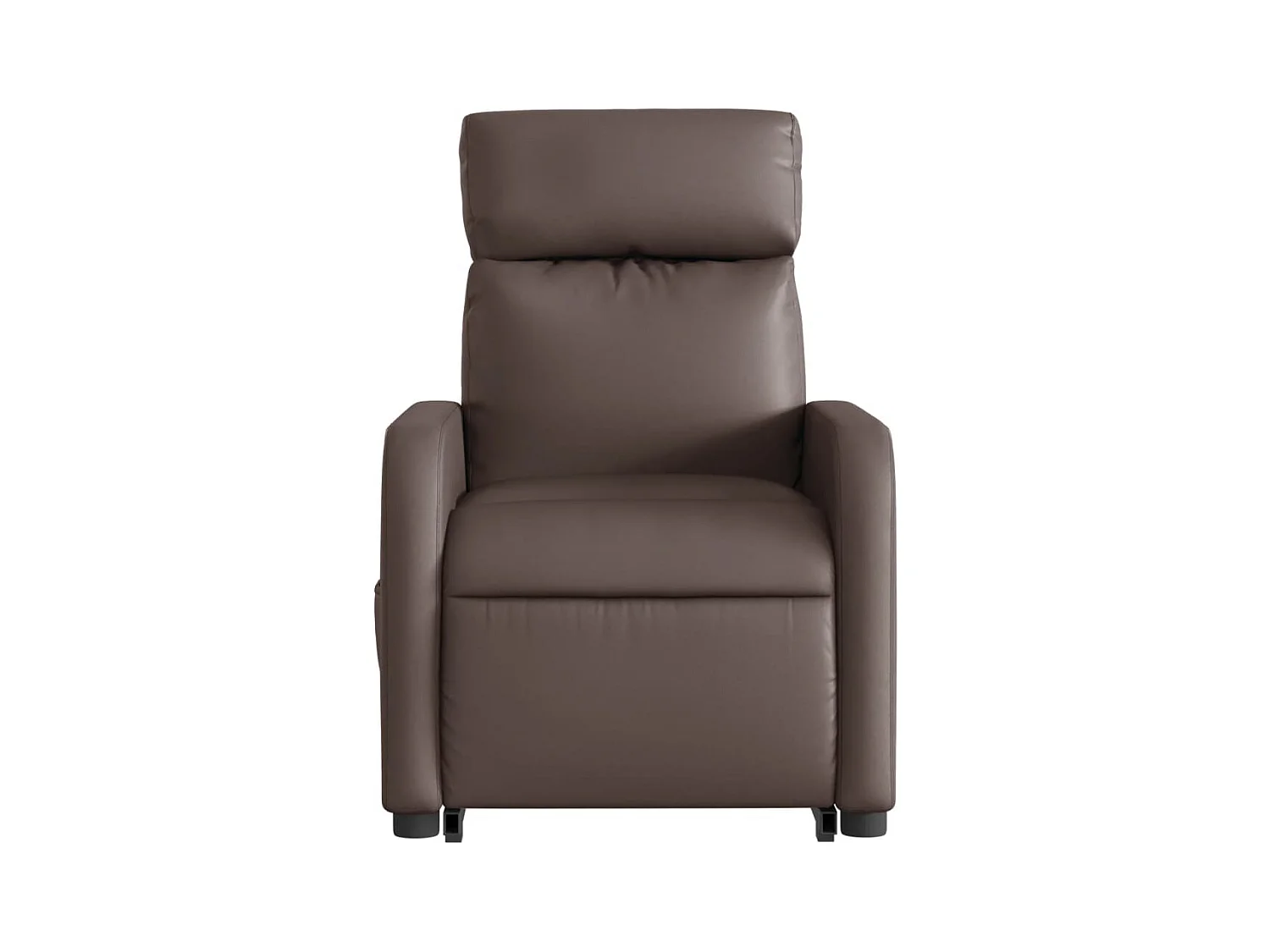Fauteuil inclinable massant Marron Similicuir
