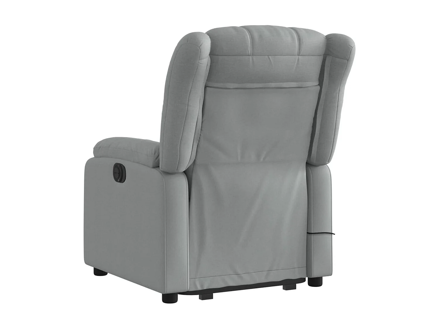 Fauteuil massant inclinable Gris clair Tissu
