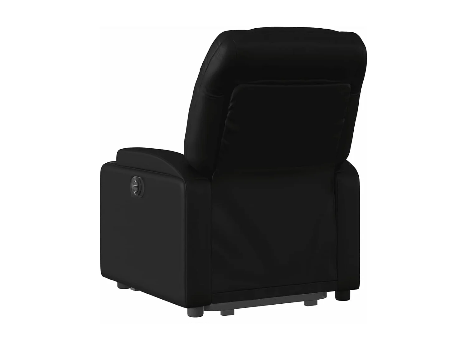 Fauteuil inclinable massant électrique noir similicuir