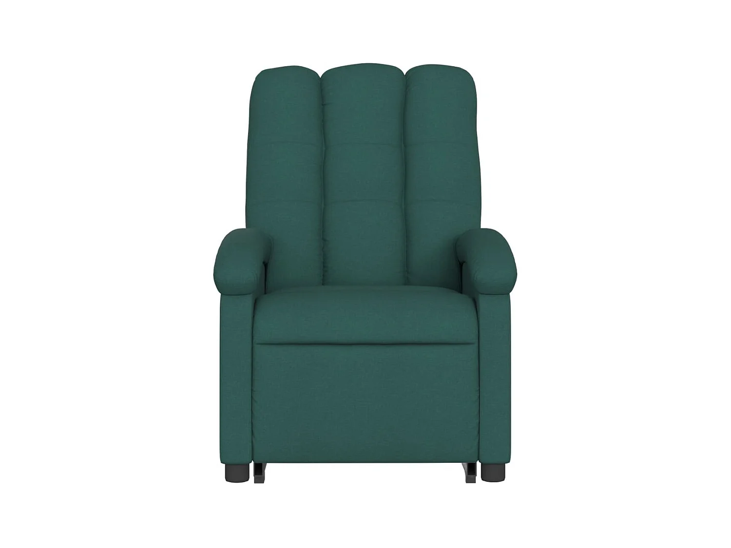 Fauteuil inclinable massant Vert foncé Tissu