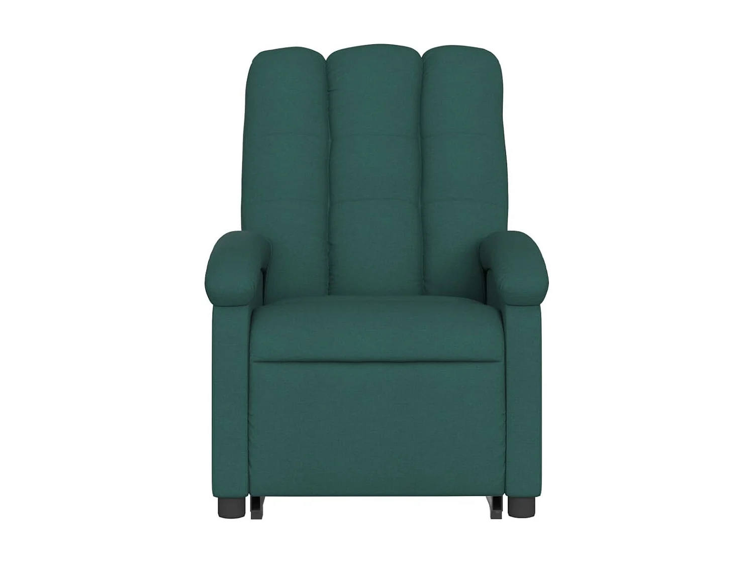 Fauteuil inclinable massant Vert foncé Tissu