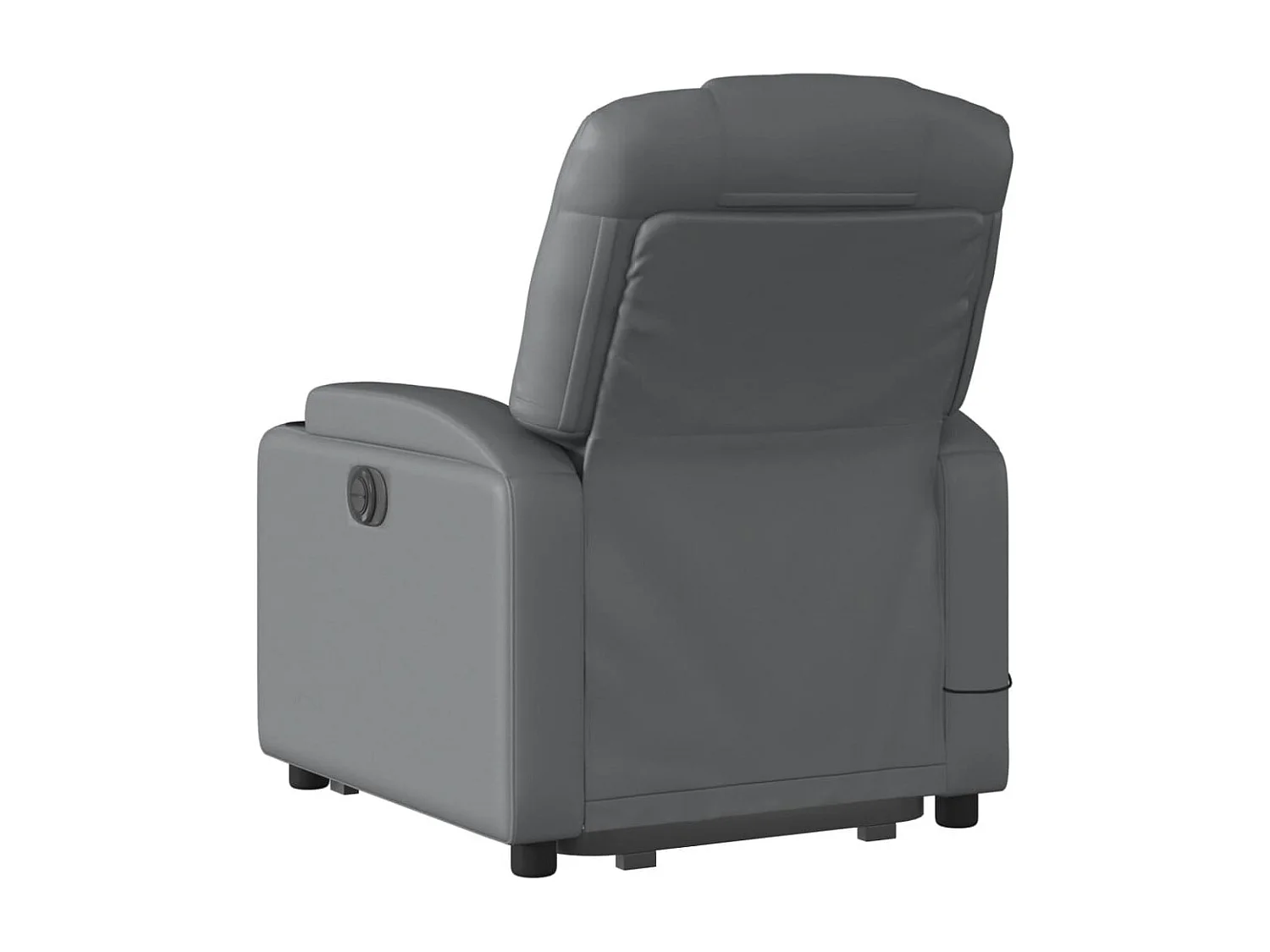 Fauteuil inclinable massant Gris Similicuir