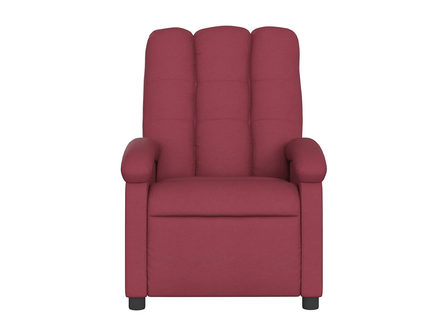Fauteuil massant inclinable Rouge bordeaux Tissu