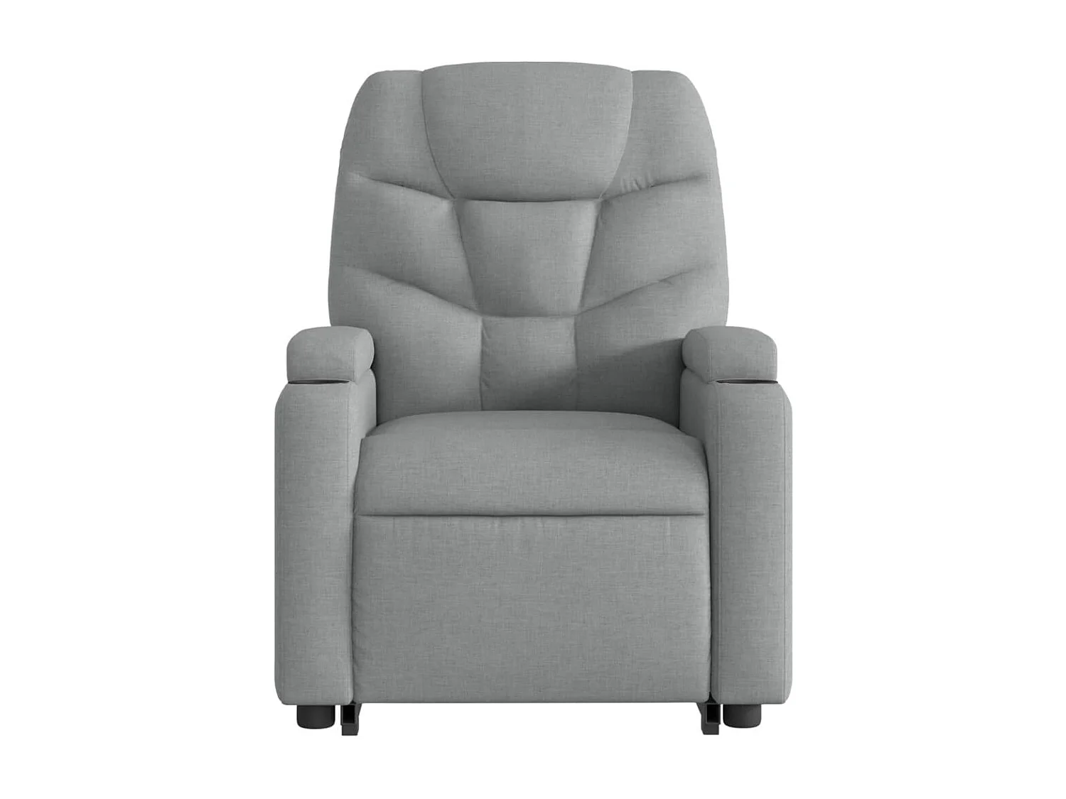 Fauteuil massant inclinable Gris clair Tissu