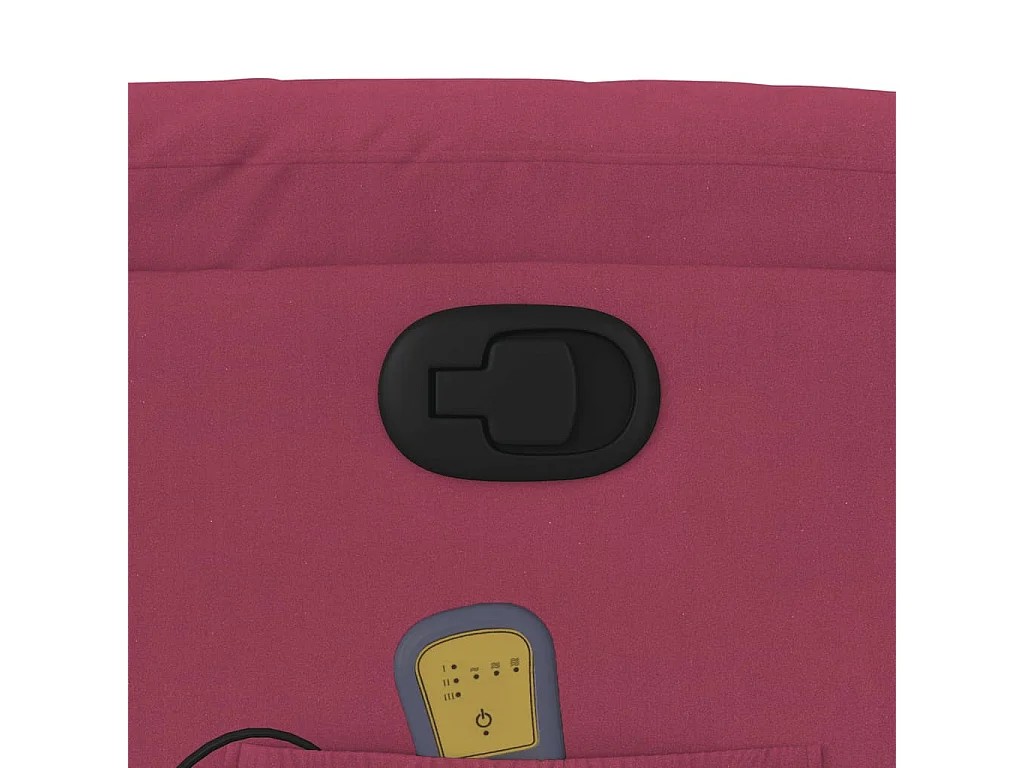 Fauteuil massant inclinable rouge bordeaux velours