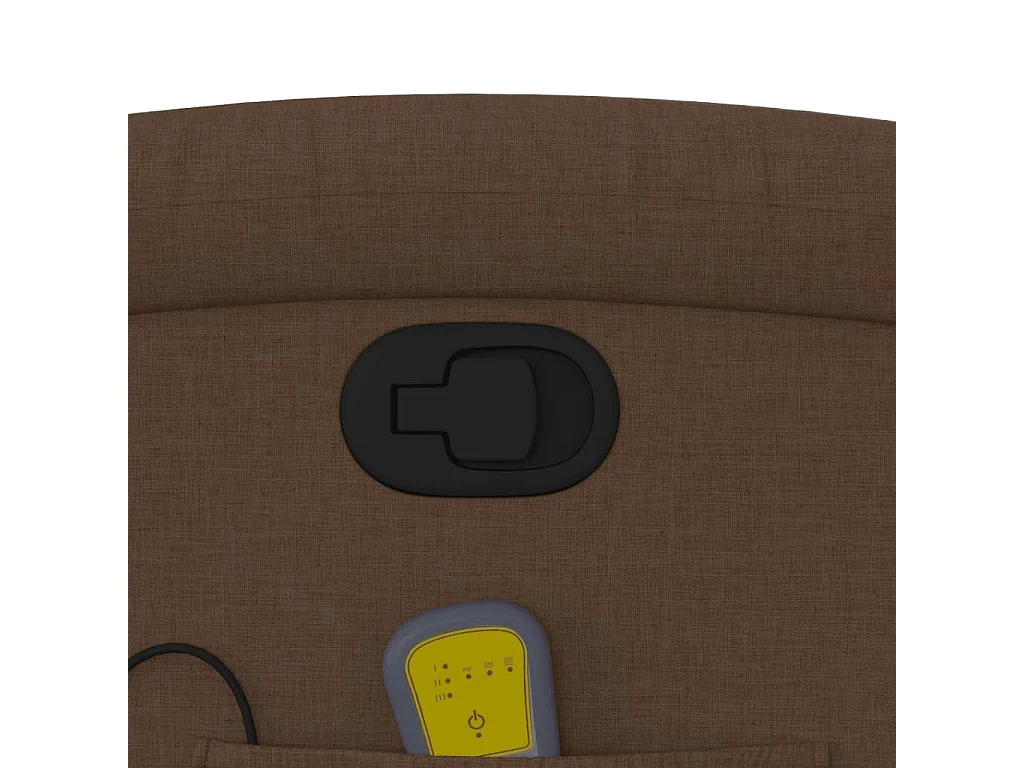 Fauteuil massant inclinable Marron Tissu