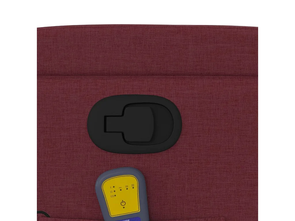 Fauteuil massant inclinable Rouge bordeaux Tissu