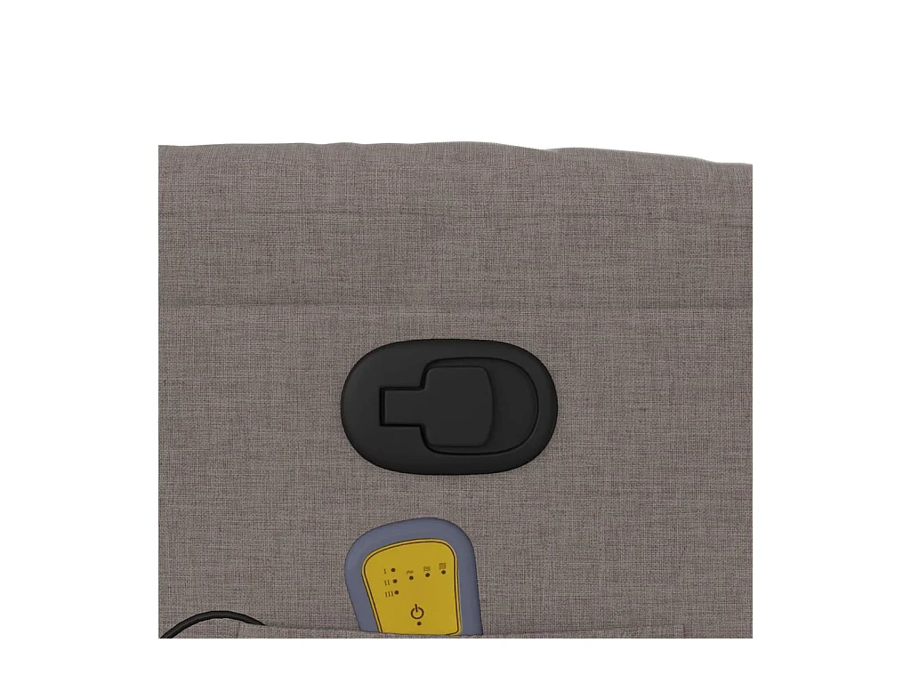 Fauteuil massant inclinable Taupe Tissu