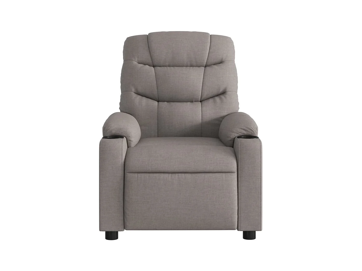 Fauteuil massant inclinable Taupe Tissu
