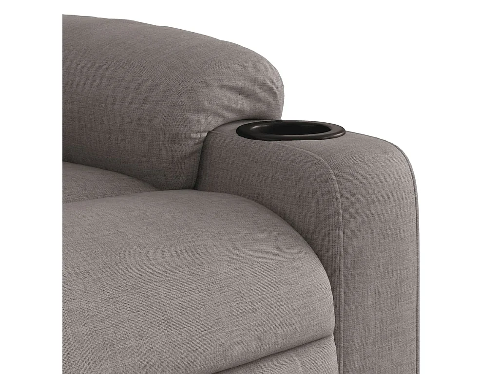 Fauteuil massant inclinable Taupe Tissu