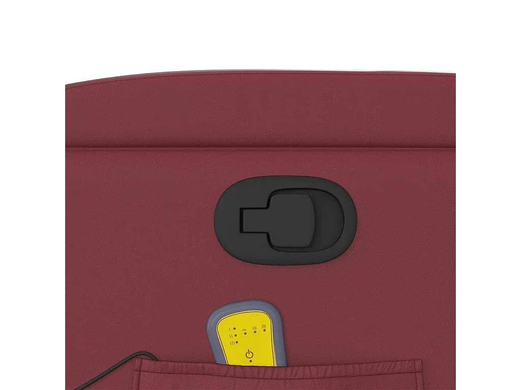Fauteuil massant inclinable Rouge bordeaux Similicuir