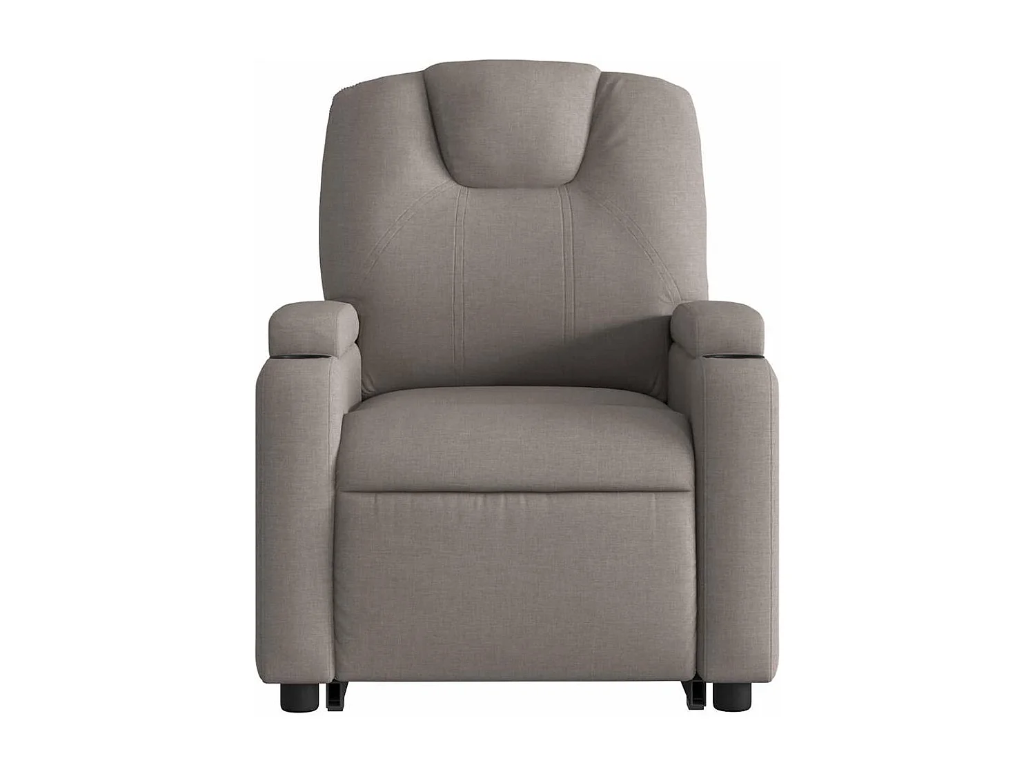 Fauteuil inclinable massant Taupe Tissu