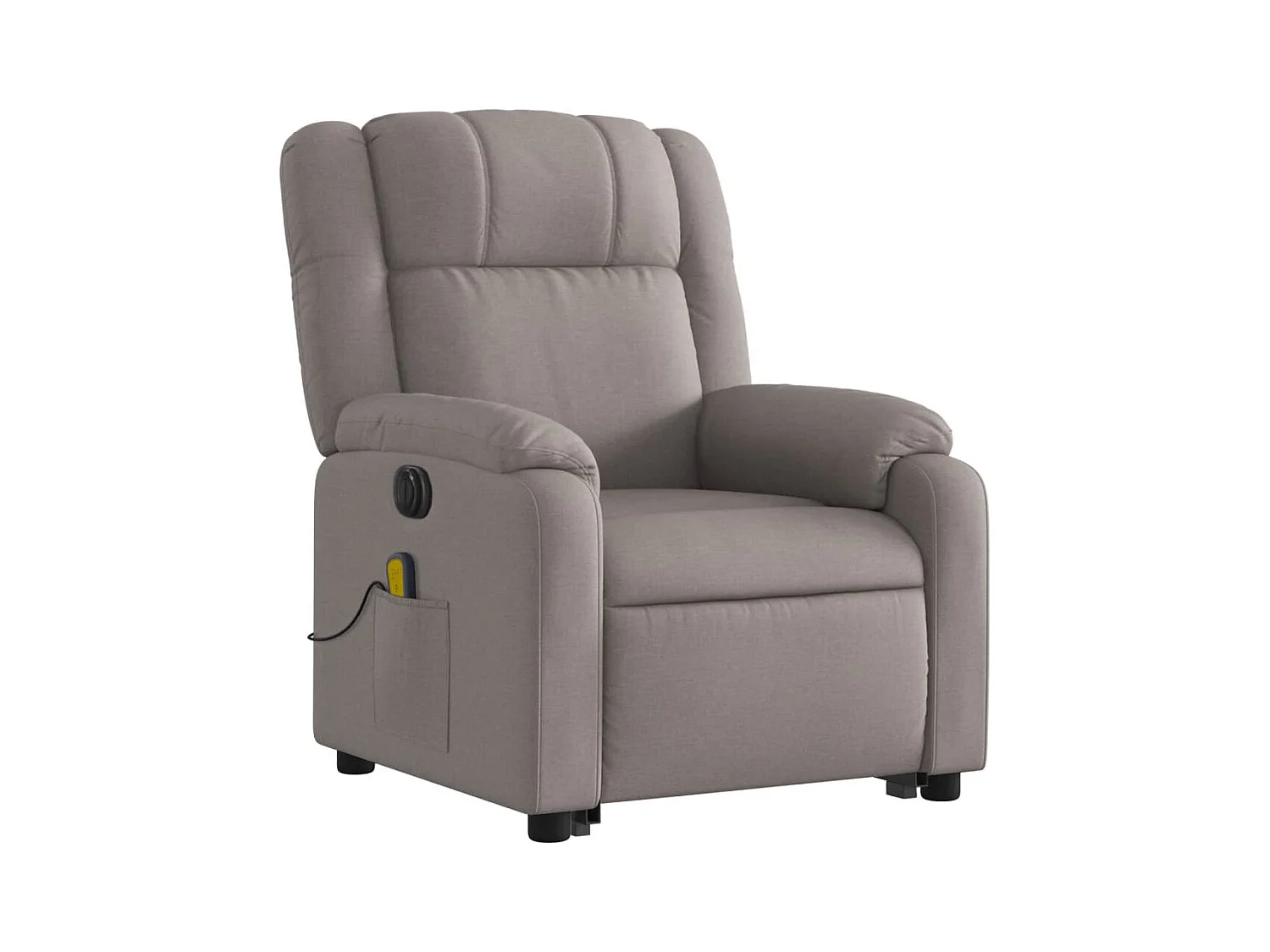 Fauteuil inclinable massant électrique Taupe Tissu