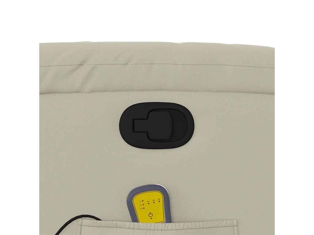 Massagestoel verstelbaar kunstleer crème