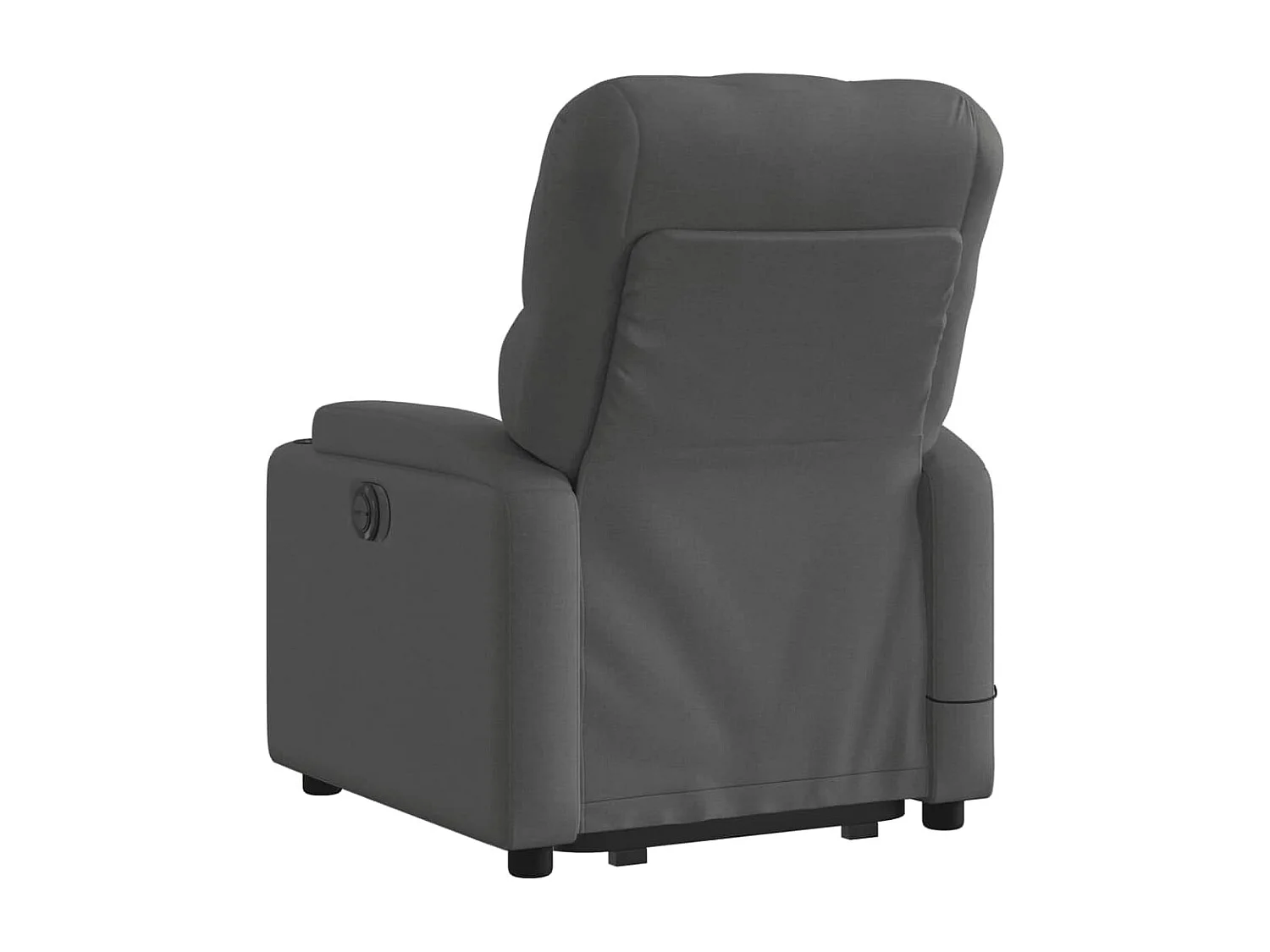 Fauteuil massant inclinable Gris foncé Tissu