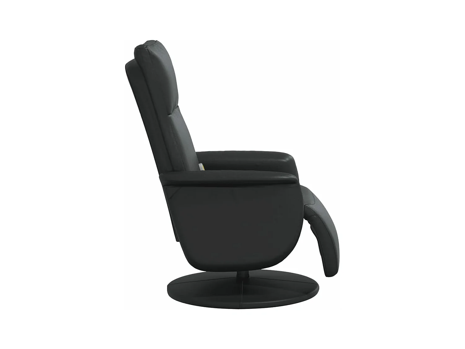 Fauteuil inclinable massant repose-pieds noir similicuir