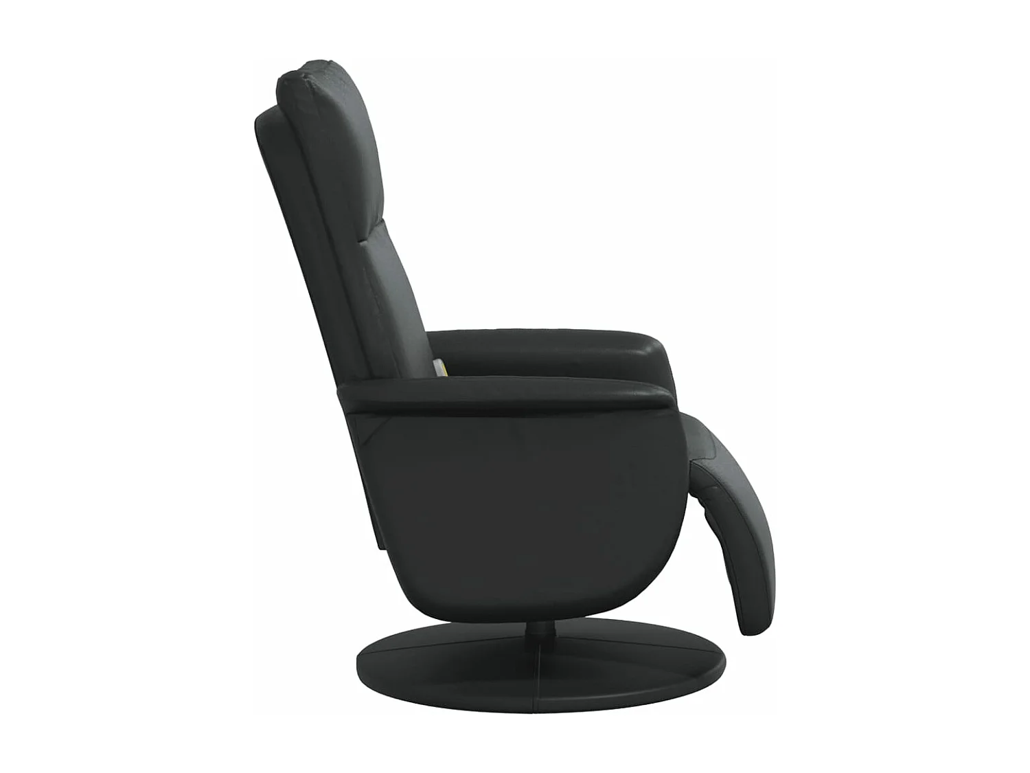 Fauteuil inclinable massant repose-pieds noir similicuir