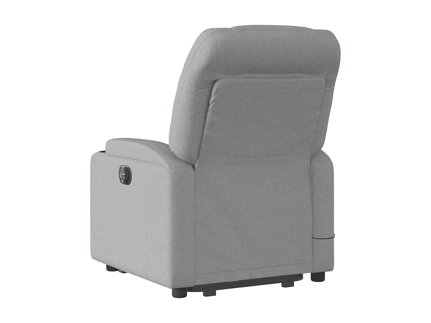 Fauteuil inclinable massant électrique Gris clair Tissu