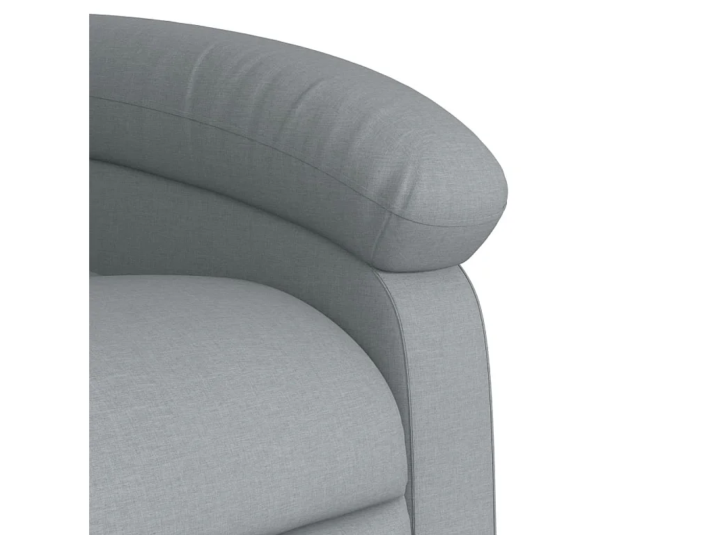 Fauteuil massant inclinable Gris clair Tissu
